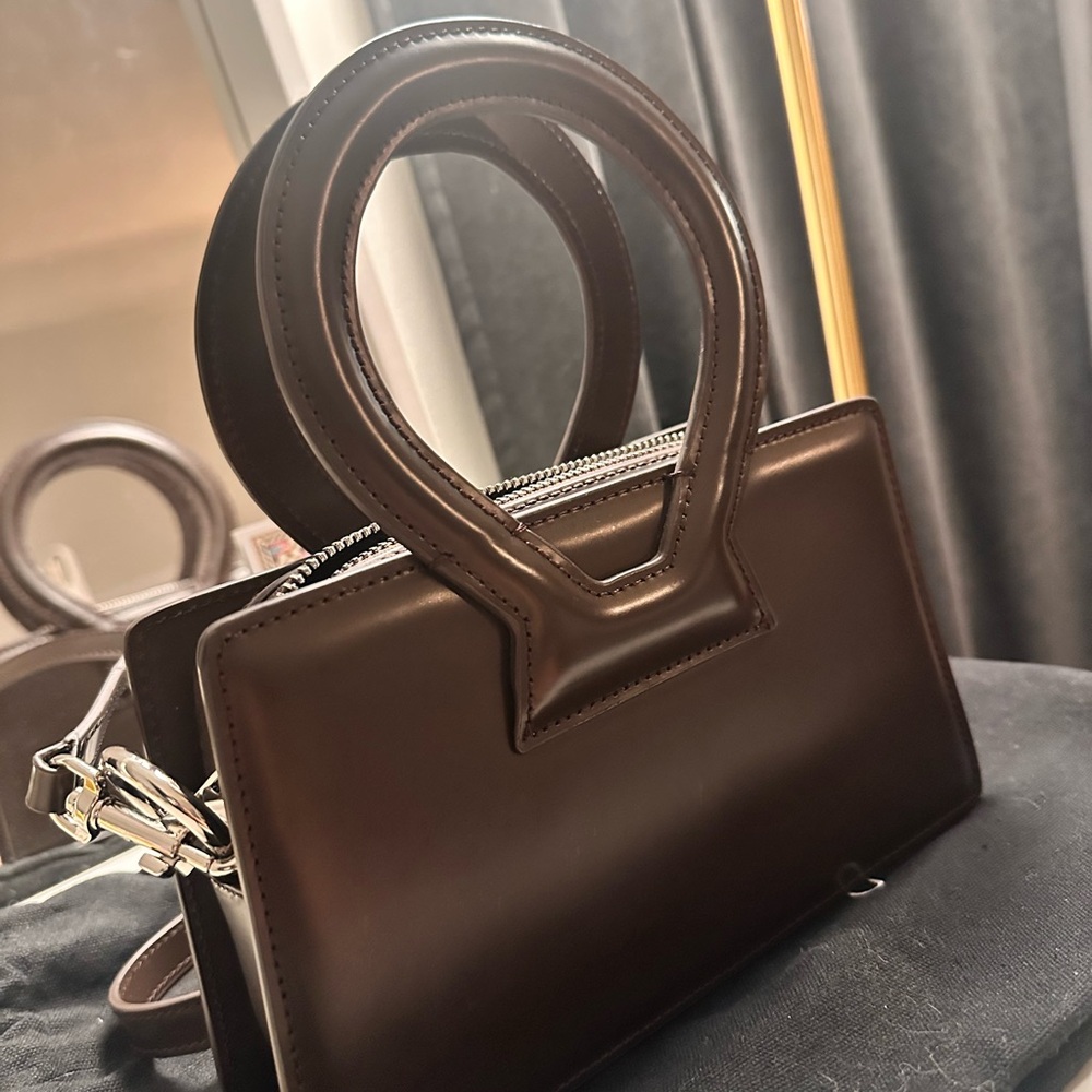 LUAR Small Ana in Smooth Brown Leather